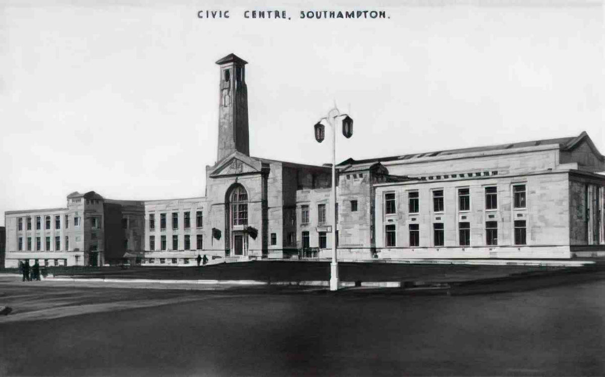 Hampshire Southampton Civic Centre Vintage A4 Photo Print