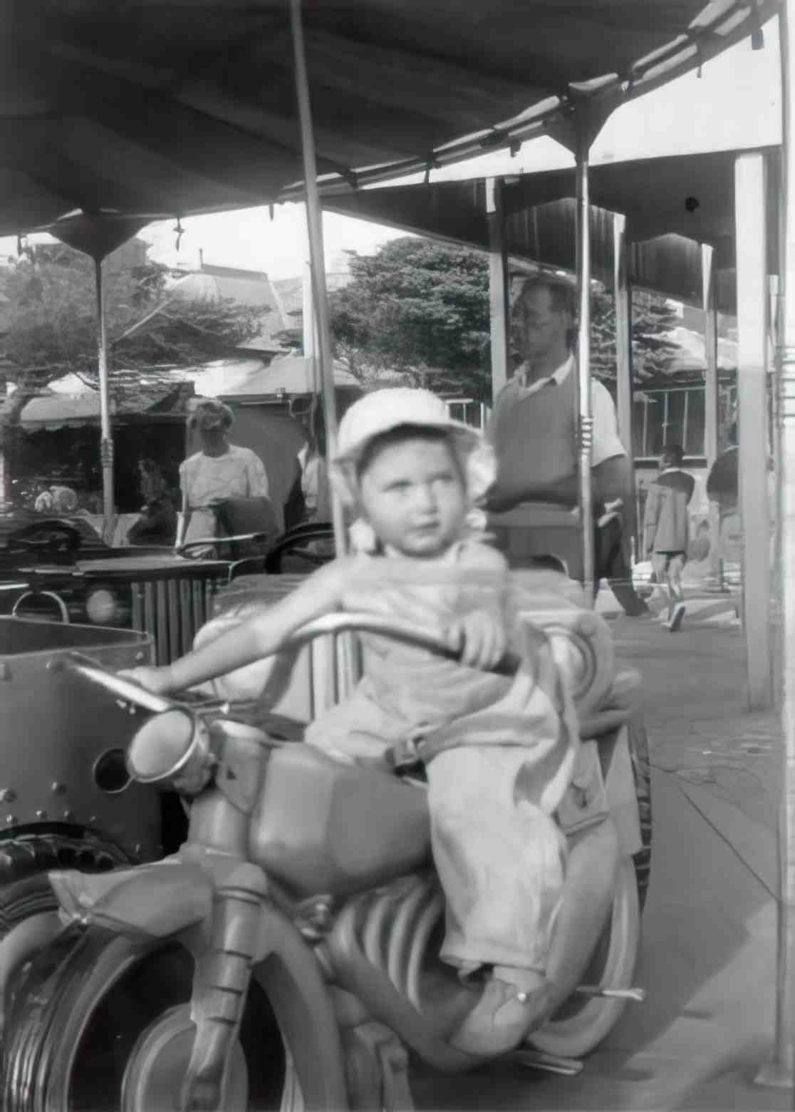 Hampshire Southsea Funfair Penny as a Child Vintage A4 Photo Print