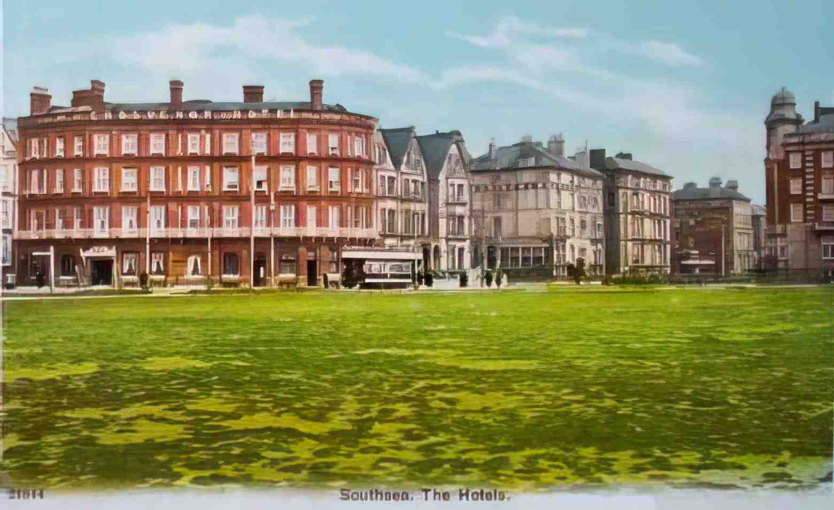 Hampshire Southsea The Hotels Vintage A4 Photo Print