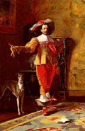 Hamza Johann A Cavalier And His Hound A4 Photo Print