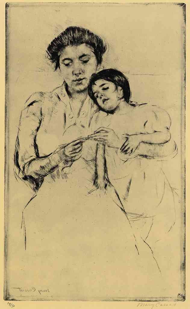 Handkerchief Cassatt A4 Photo Print