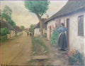 Hans Andersen Brendekilde h a brendekilde landsbyparti med ung kvinde Art A4 Photo Print