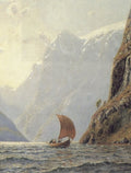 Hans Andreas Dahl Sailing In A Fjord 5 A4 Photo Print