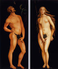 Hans Baldung adam and eve 1524 Art A4 Photo Print
