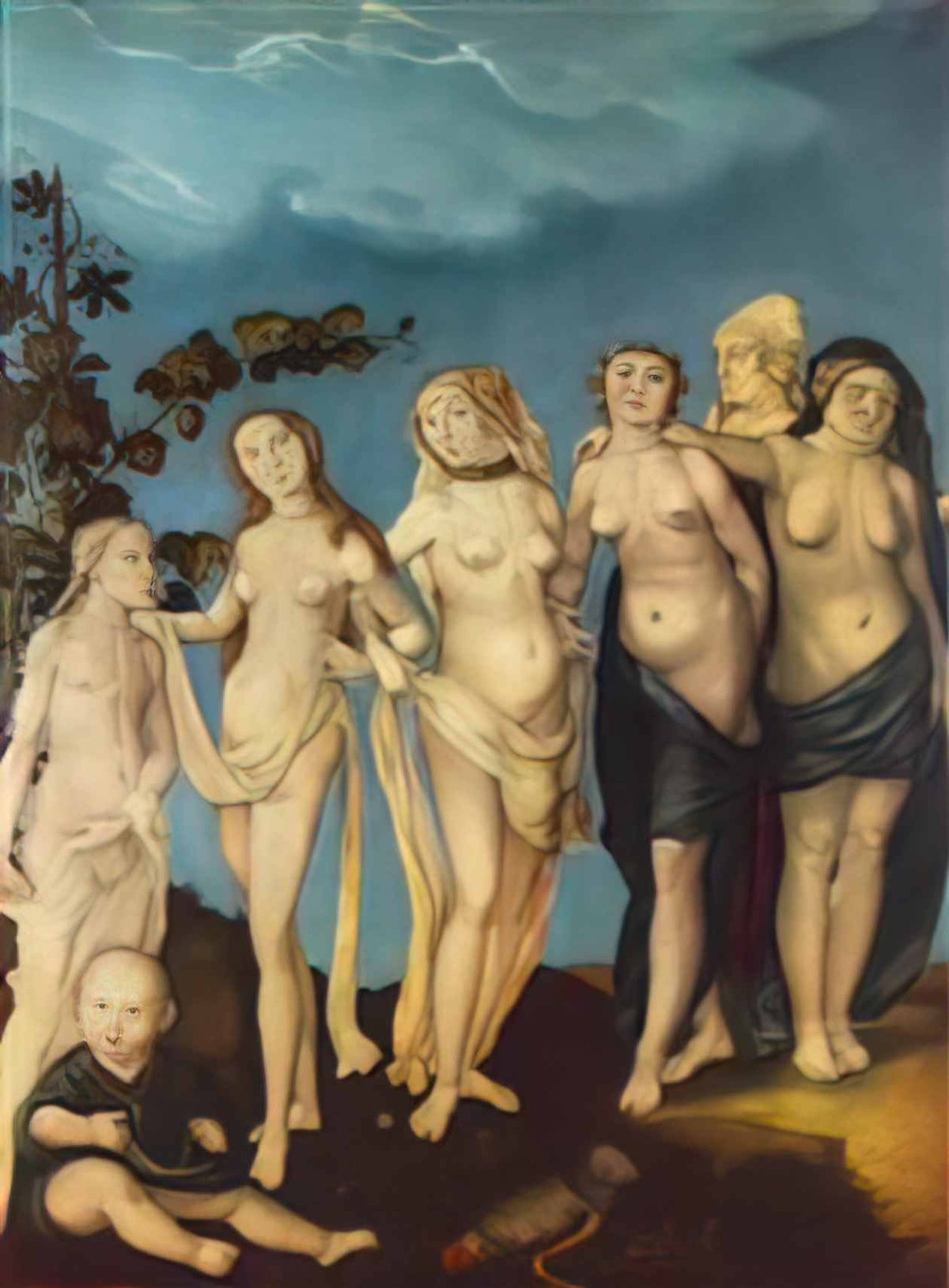 Hans Baldung the seven ages of woman Art A4 Photo Print