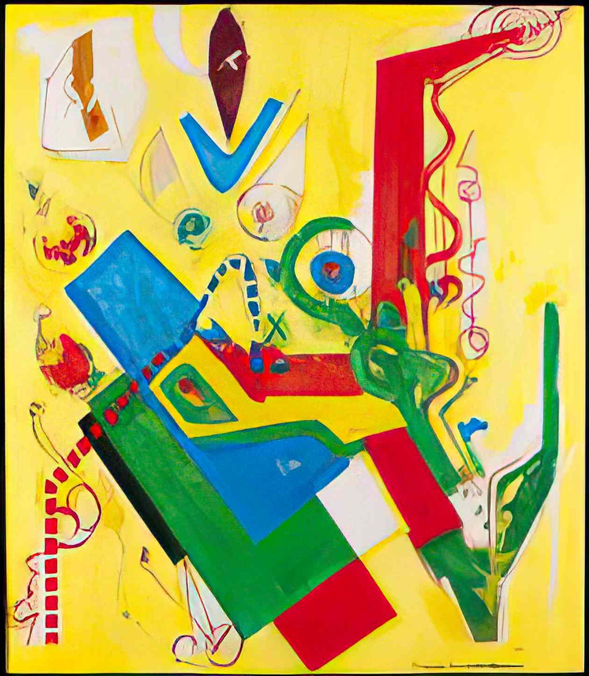Hans Hofmann yellow predominance 1949 Art A4 Photo Print