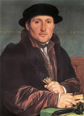 Hans Holbein Younger unknown young man at his office desk Art A4 Photo Print