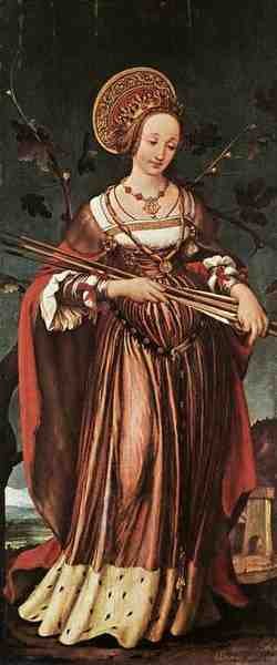 Hans Holbien The Younger St Ursula 5 A4 Photo Print