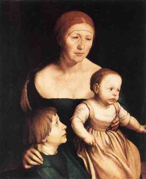 Hans Holbien The Younger The Artist S Family 5 A4 Photo Print