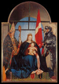 Hans Holbien the Younger The Solothurn Madonna A4 Photo Print