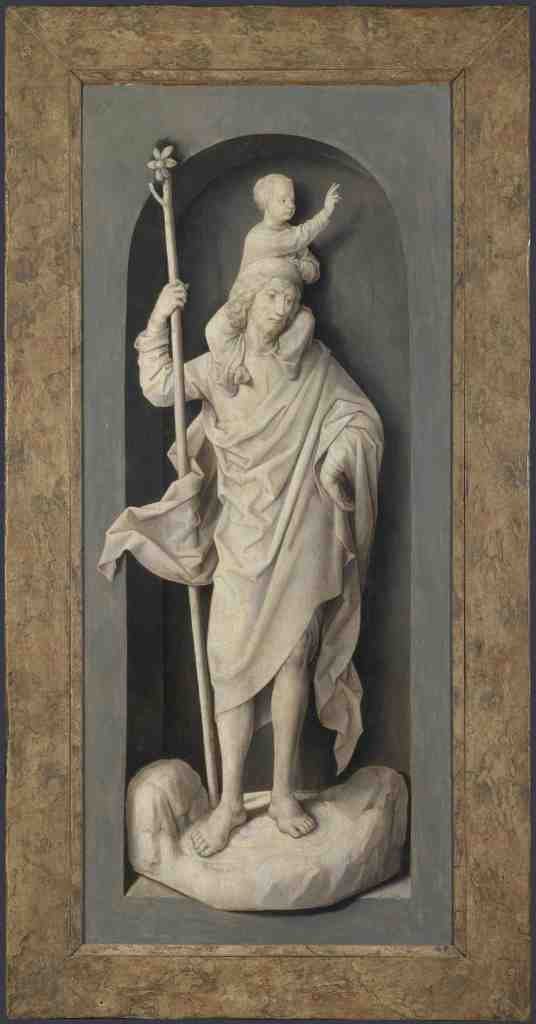 Hans Memling Saint John the Baptist A4 Photo Print