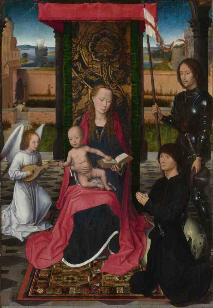 Hans Memling The Virgin and Child with an Angel A4 Photo Print