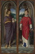 Hans Memling Two Panels from a Triptych A4 Photo Print