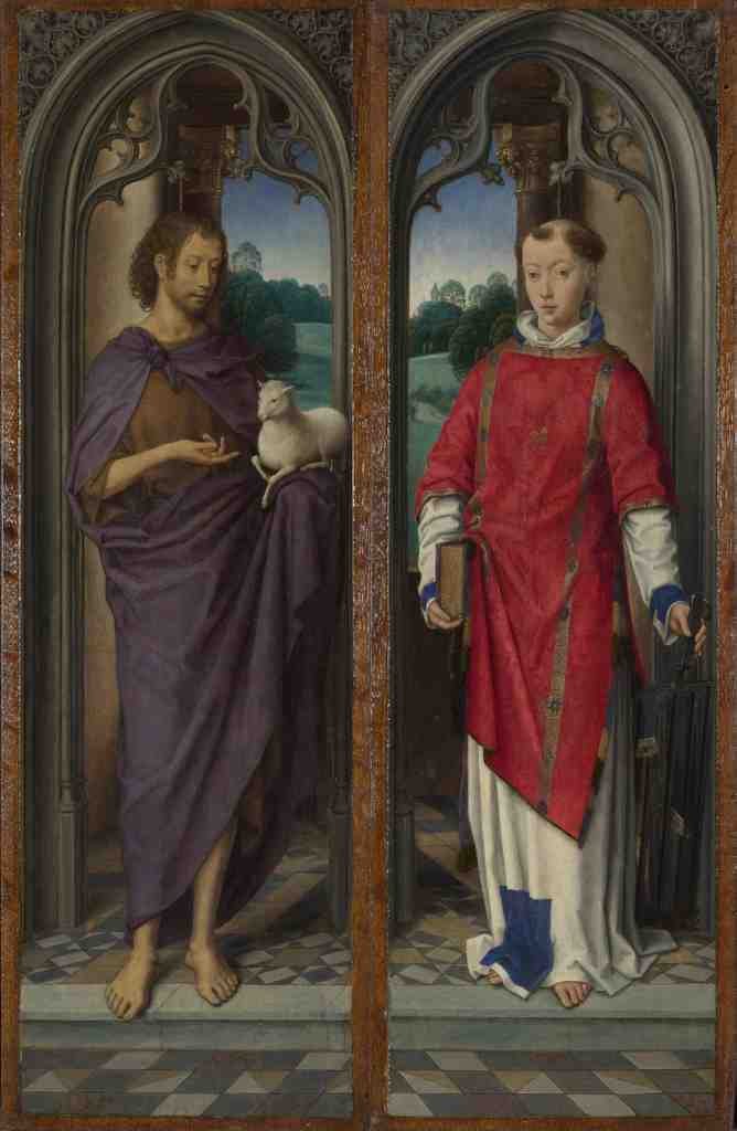 Hans Memling Two Panels from a Triptych A4 Photo Print