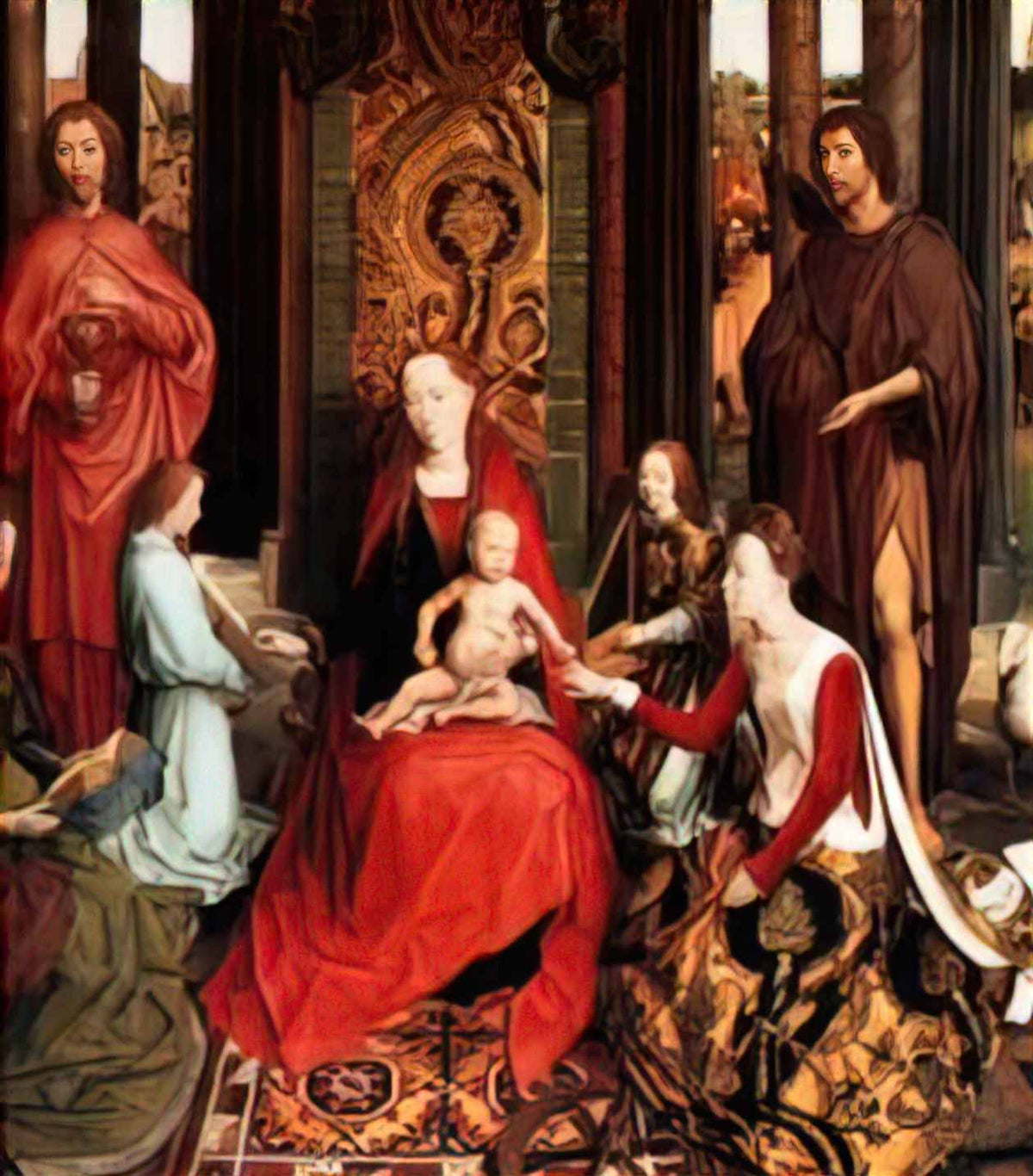 Hans Memling marriage of st catherine Art A4 Photo Print