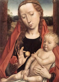 Hans Memling virgin with the child reaching for his toe 1490 Art A4 Photo Print