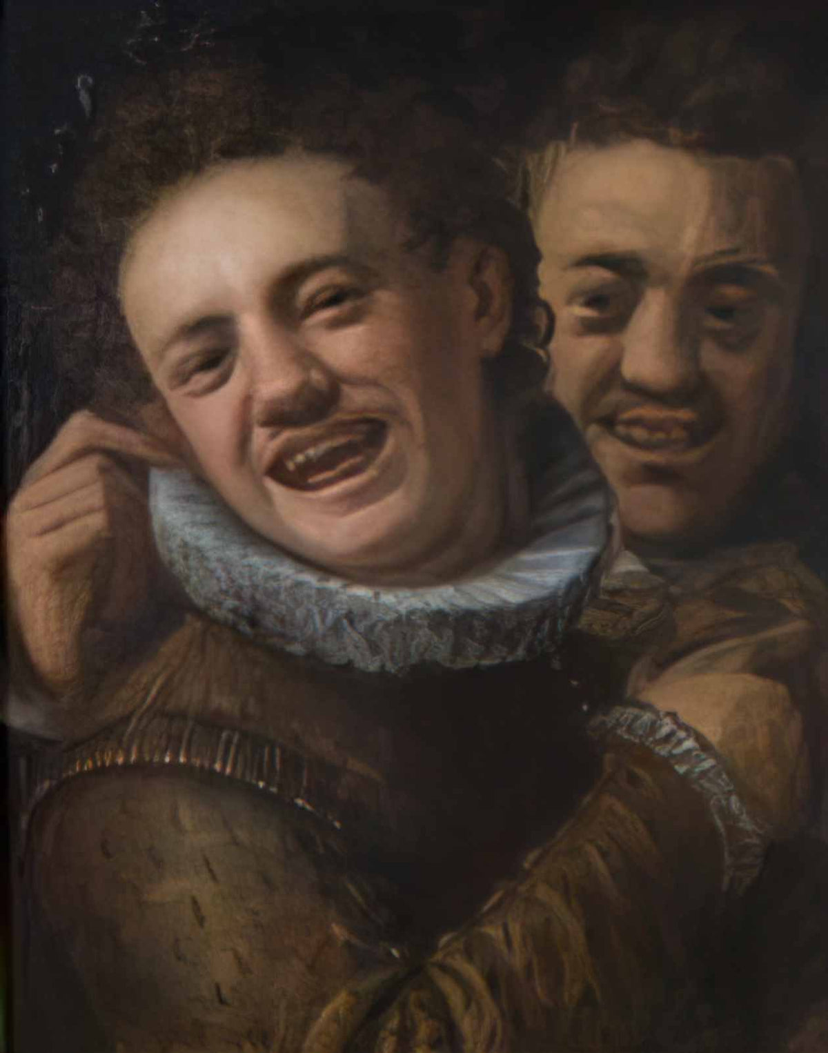 Hans von Aachen two laughing men double self portrait 1574 Art A4 Photo Print