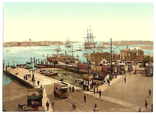 Harbor Portsmouth Vintage A4 Photo Print