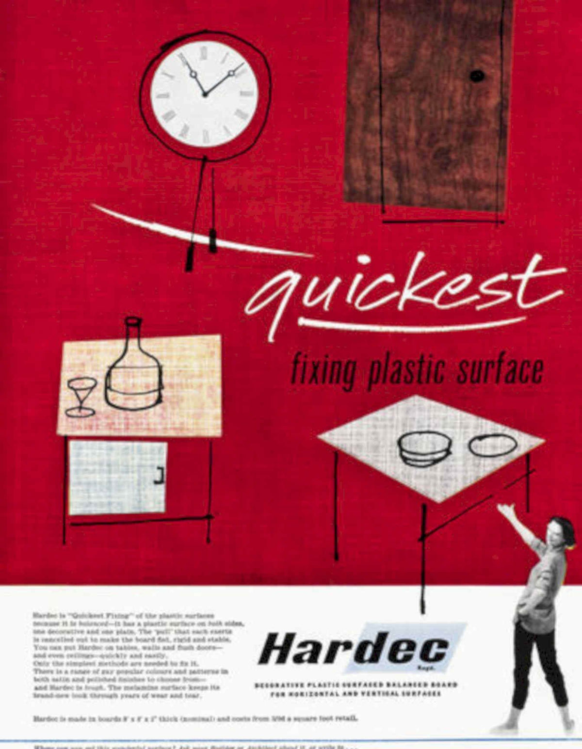 Hardec Plastic Board Vintage Retro Advert Poster A4 Photo Print