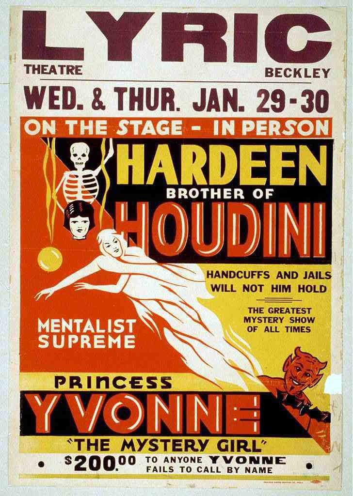 Hardeen 1 Magic Magician Vintage A4 Photo Print