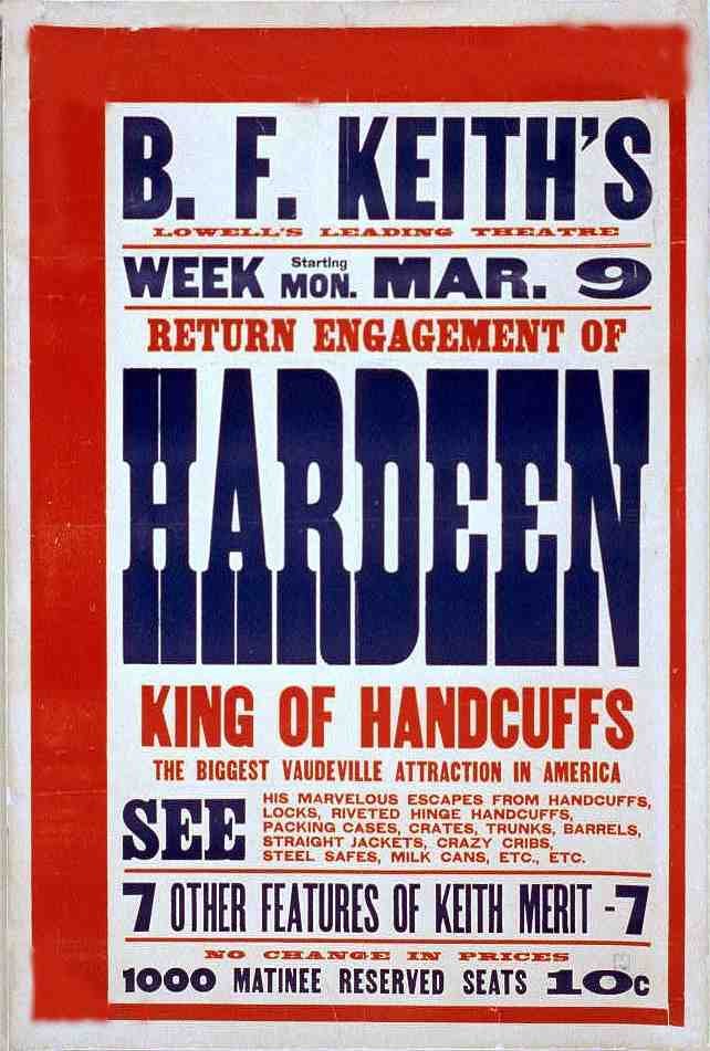 Hardeen 4 Magic Magician Vintage A4 Photo Print