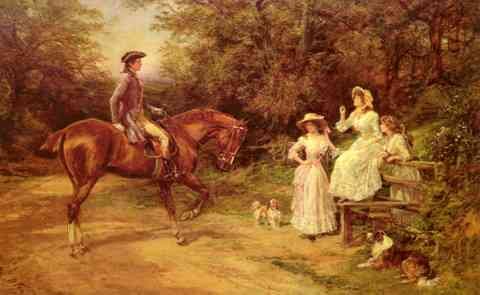 Hardy Heywood A Meeting By The Stile A4 Photo Print