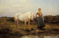 Hardy Heywood Noonday Taking A Horse To Water A4 Photo Print