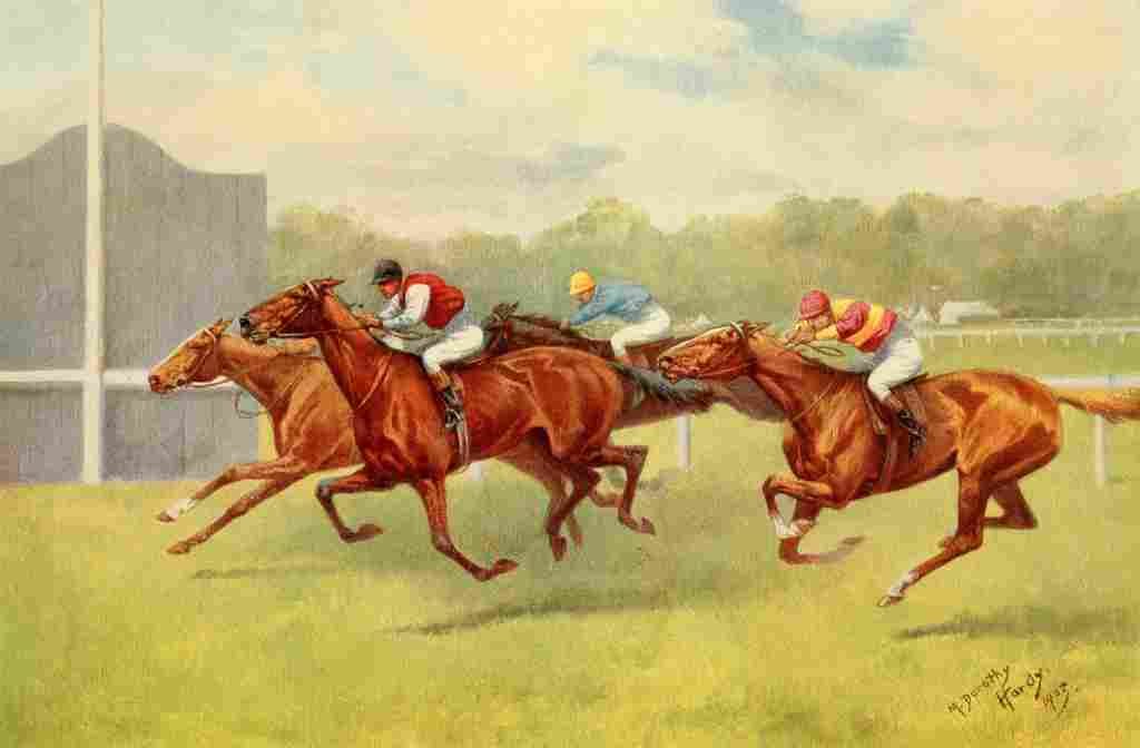 Hardy M Dorothy 1904 A near thing A4 Photo Print