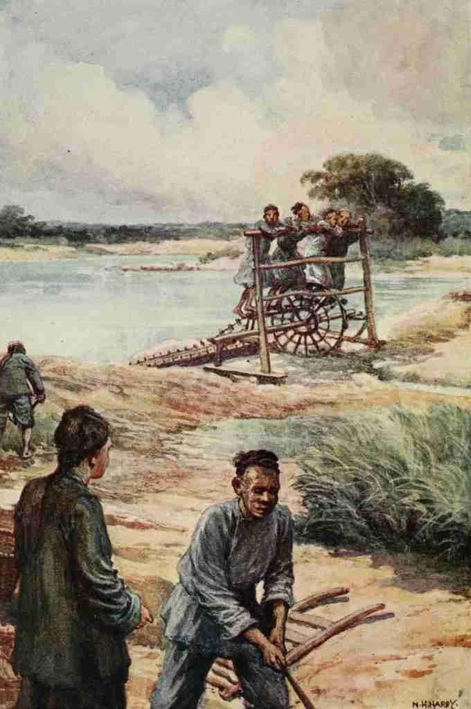 Hardy Norman H 1864 1914 A waterwheel China 1910 A4 Photo Print