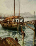 Hardy Norman H 1864 1914 Hong Kong Harbour China 1910 A4 Photo Print