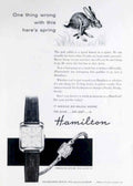 Hare Hamilton Watch Vintage Retro Advert Poster A4 Photo Print