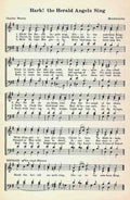 Hark the Herald Angels Sing Mendelssohn and Wesley Noels A Collection of Christmas Carols 1932 A4 Photo Print