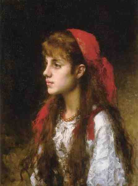 Harlamoff Alexej A Russian Beauty A4 Photo Print