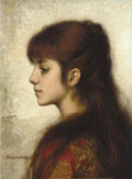 Harlamoff Alexej Contemplation A4 Photo Print