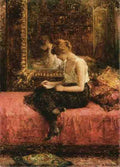 Harlamoff Alexej Literary Pursuits Of A Young Lady A4 Photo Print