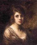 Harlamoff Alexej Young Brunette A4 Photo Print