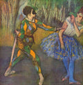 Harlequin And Colombine Degas Impressionism A4 Photo Print