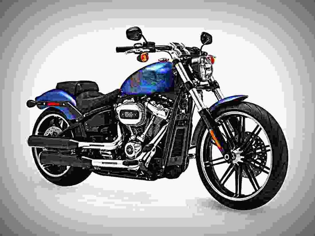 Harley Davidson 115th Anniversary Breakout 114 2018 2 motorbike A4 Photo Print