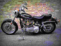 Harley Davidson 1200 FX 1975 1 motorbike A4 Photo Print