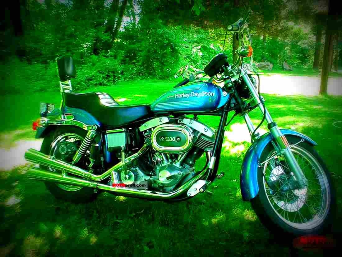 Harley Davidson 1200 FX 1976 1 motorbike A4 Photo Print