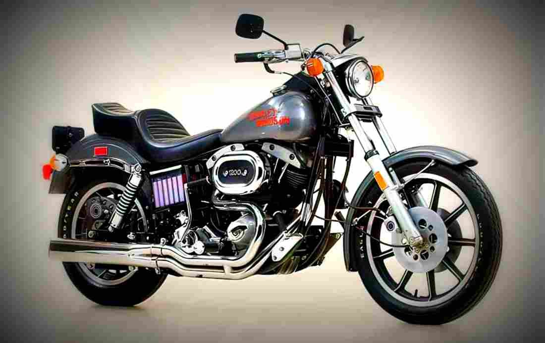 Harley Davidson 1200 Low Rider FXS 1978 3 motorbike A4 Photo Print