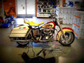 Harley Davidson 1200 Super Glide FLH 1973 3 motorbike A4 Photo Print
