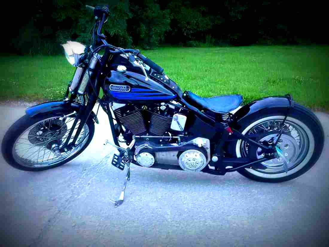 Harley Davidson 1340 Bad Boy 1995 5 motorbike A4 Photo Print