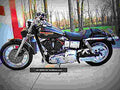 Harley Davidson 1340 Dyna Convertible 1995 1 motorbike A4 Photo Print