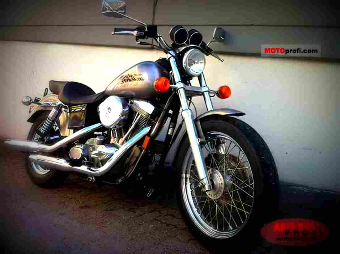 Harley Davidson 1340 Dyna Super Glide 1995 6 motorbike A4 Photo Print