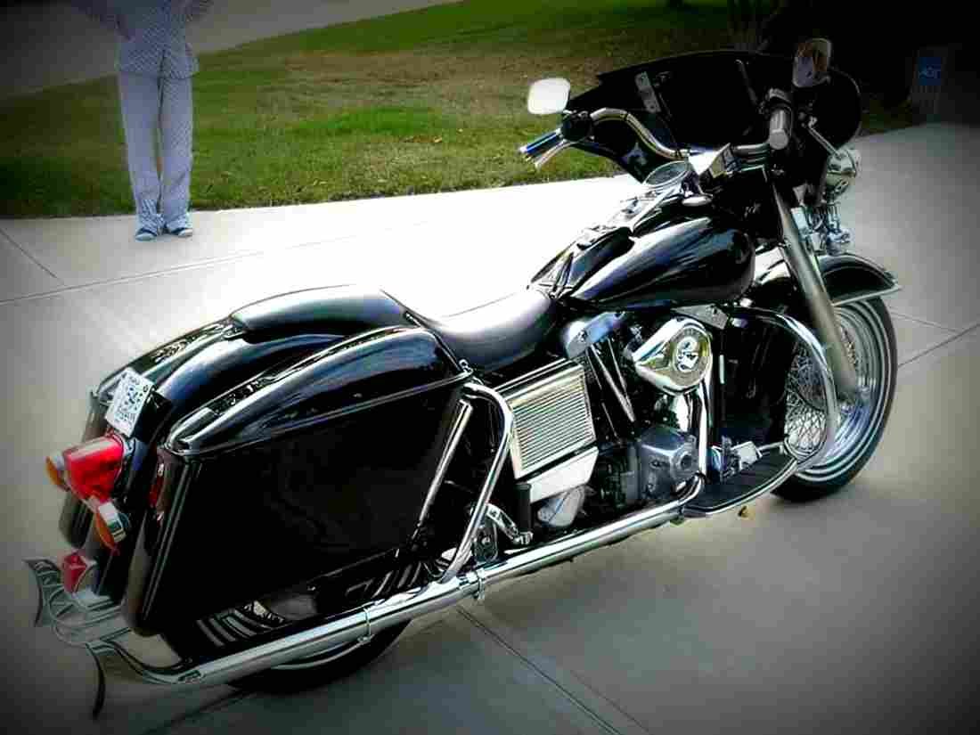 Harley Davidson 1340 EIectra Glide Belt Drive FLH 1982 2 motorbike A4 Photo Print