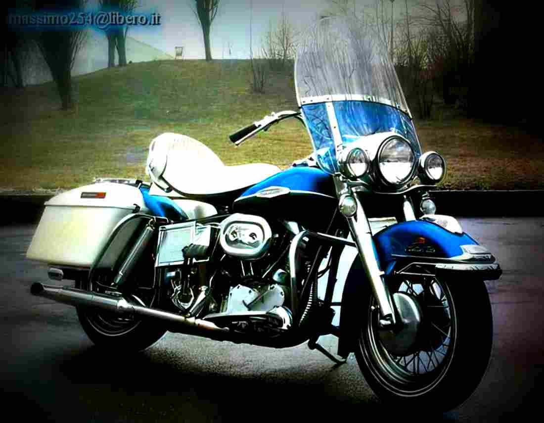 Harley Davidson 1340 EIectra Glide Classic FLHTC 1987 2 motorbike A4 Photo Print