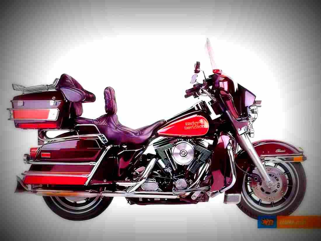 Harley Davidson 1340 Electra Glide Classic 1995 2 motorbike A4 Photo Print