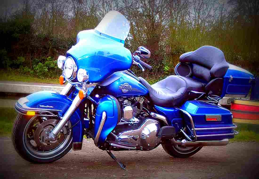 Harley Davidson 1340 Electra Glide Classic 1995 4 motorbike A4 Photo Print