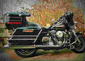 Harley Davidson 1340 Electra Glide Classic FLHTC (reduced effect) 1991 1 motorbike A4 Photo Print